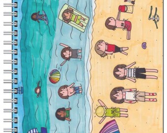 Student Seaside Vacation A5 Notebook