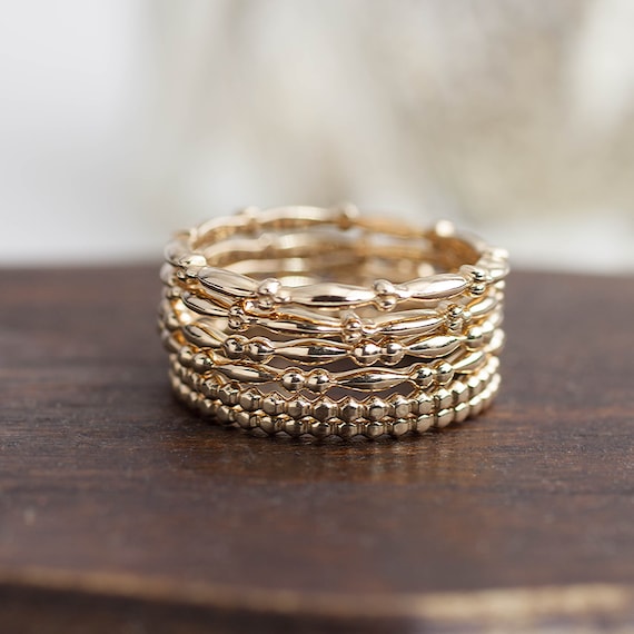 Dainty Stack Rings Rose Gold Dainty Stack Rings Rose Gold