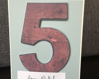 Birthday cards ,Happy Birthday ,5, Handmade cards