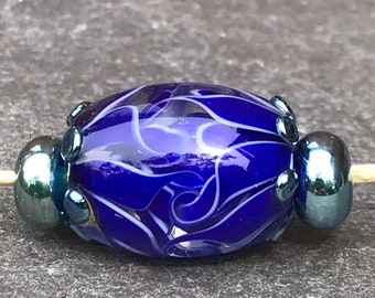Cobalt Blue dancing flame focal