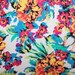 Floral Print Lycra/Spandex 4 way stretch Matt Finish Fabric