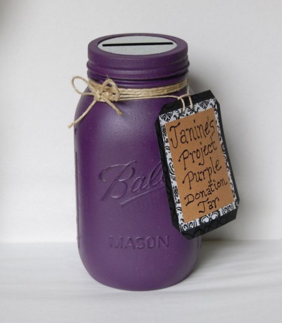 Donation Jar Collect Donations Project Purple Fundraising