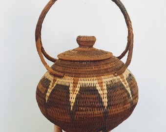 Handmade Woven African Basket.