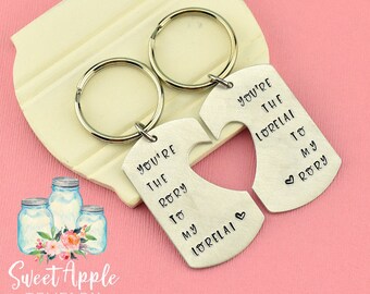 Gilmore Girls Keychain Set, Best Friend Keychain, Friends Keychain, Friendship Keychain, Gilmore Girls, Stamped Keychain, Gifts For Her