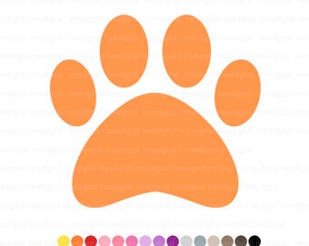 Animal Paws & Claws Clipart Set Gold and Glitter Animal Paw