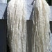 Custom listing for Karen for 2.4 oz/102 yds of Pearl - handspun handprocessed organic Wensleydale yarn