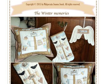 Winter memories -PDF pattern (3 in one) -by MJJenekdesigns