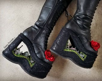 Platform Cemetery Graveyard Boots