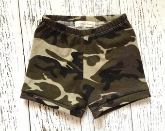 Camo baby shorts, camo toddler shorts, baby shorts, toddler shorts, camo baby clothes, camo baby outfit, camo baby girl clothes