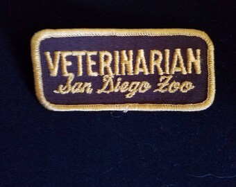 Free Shipping Veterinarian San Diego Zoo Patch