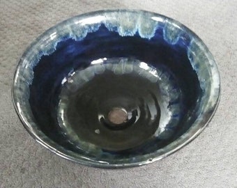 Vessel Sink, Handmade Pottery Vessel Sink, Wheel thrown vessel sink, Handmade Stoneware Basin sink, Bathroom sink,