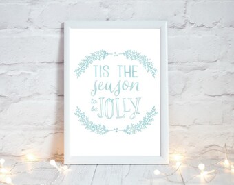 Christmas Printable Art, Festive Home Decor, Rustic Christmas Decor, Winter Holiday Sign, Holiday Decor, Xmas Decoration, Instant Download