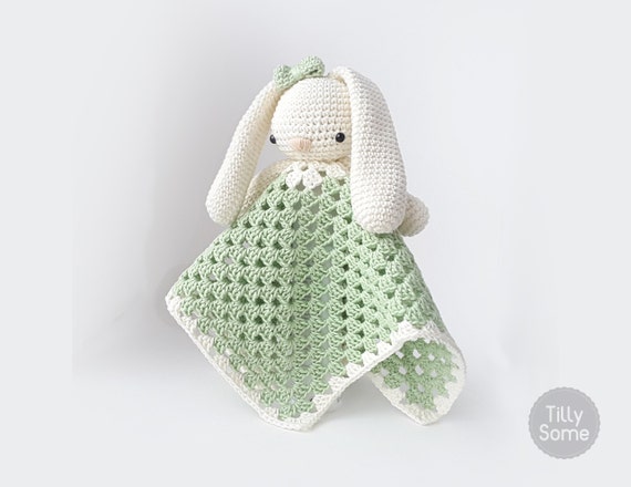 Download Lovely Bunny Lovey Pattern Security Blanket Crochet Lovey