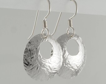 Hand Forged Sterling Silver Earrings 811