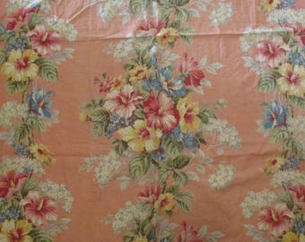 Vintage Barkcloth Fabric Cotton