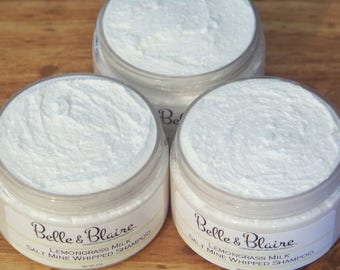 Best Seller! Salt Mine Whip Shampoo- Pick Your Own Scent- Gift For Women- Volumizer- Dandruff Control- Dead Sea Salt