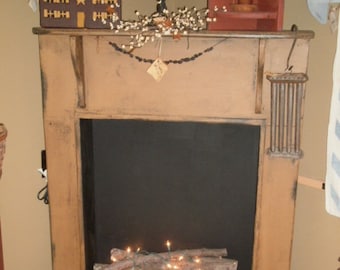Fireplace Mantle / faux/ surround / primitive fireplace