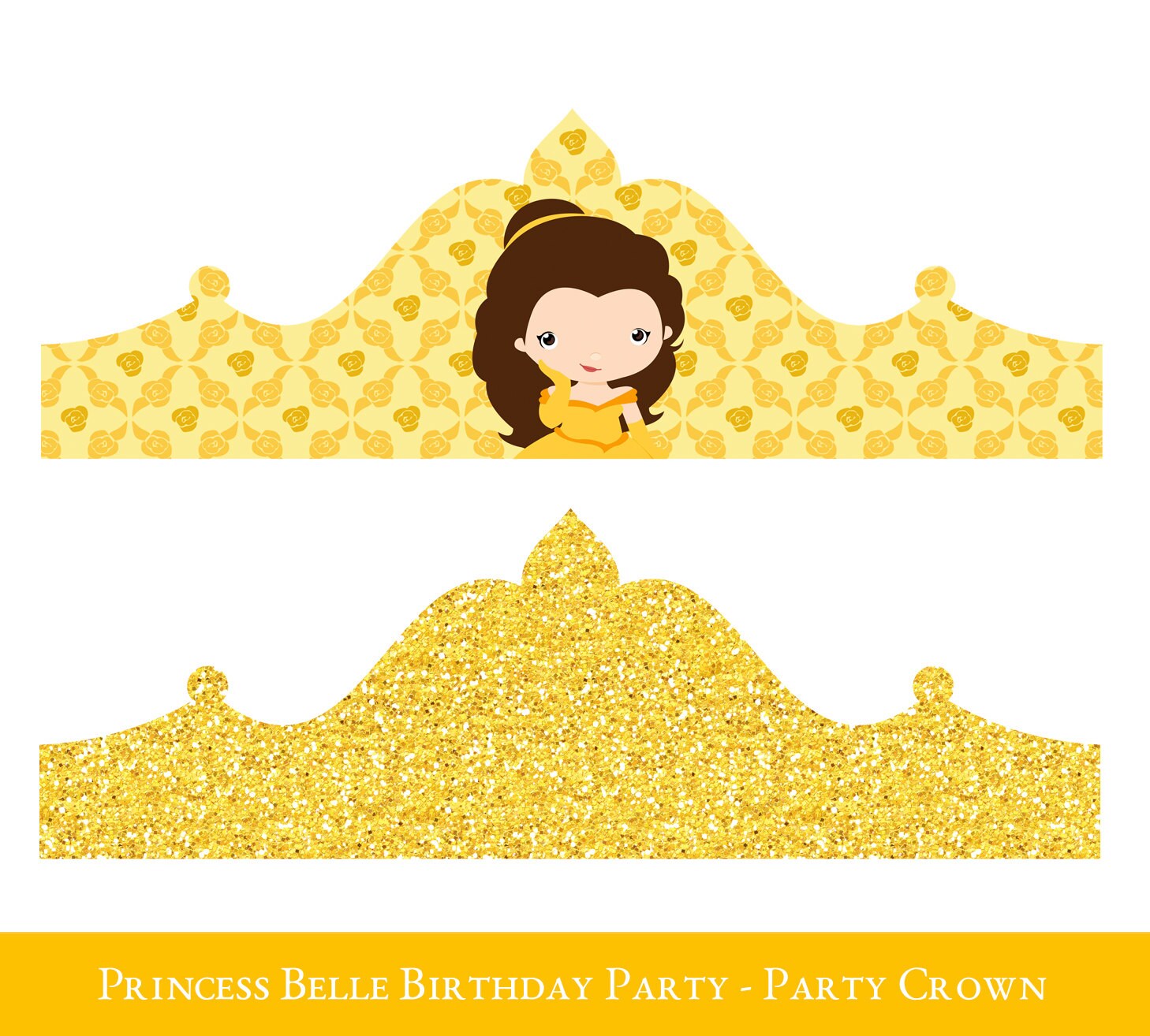 belle crown printable birthday crown crown printable printable crown