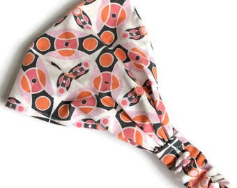 READY TO SHIP Baby girl bandana 6-12M , baby bandana, toddler bandana, wide headband, child bandana, cotton headscarf hair wrap beach summer