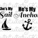 His and Hers Nautical SVG