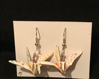 Origami Crane Earrings