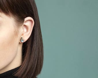 Superlativ earstuds - Dusty blue