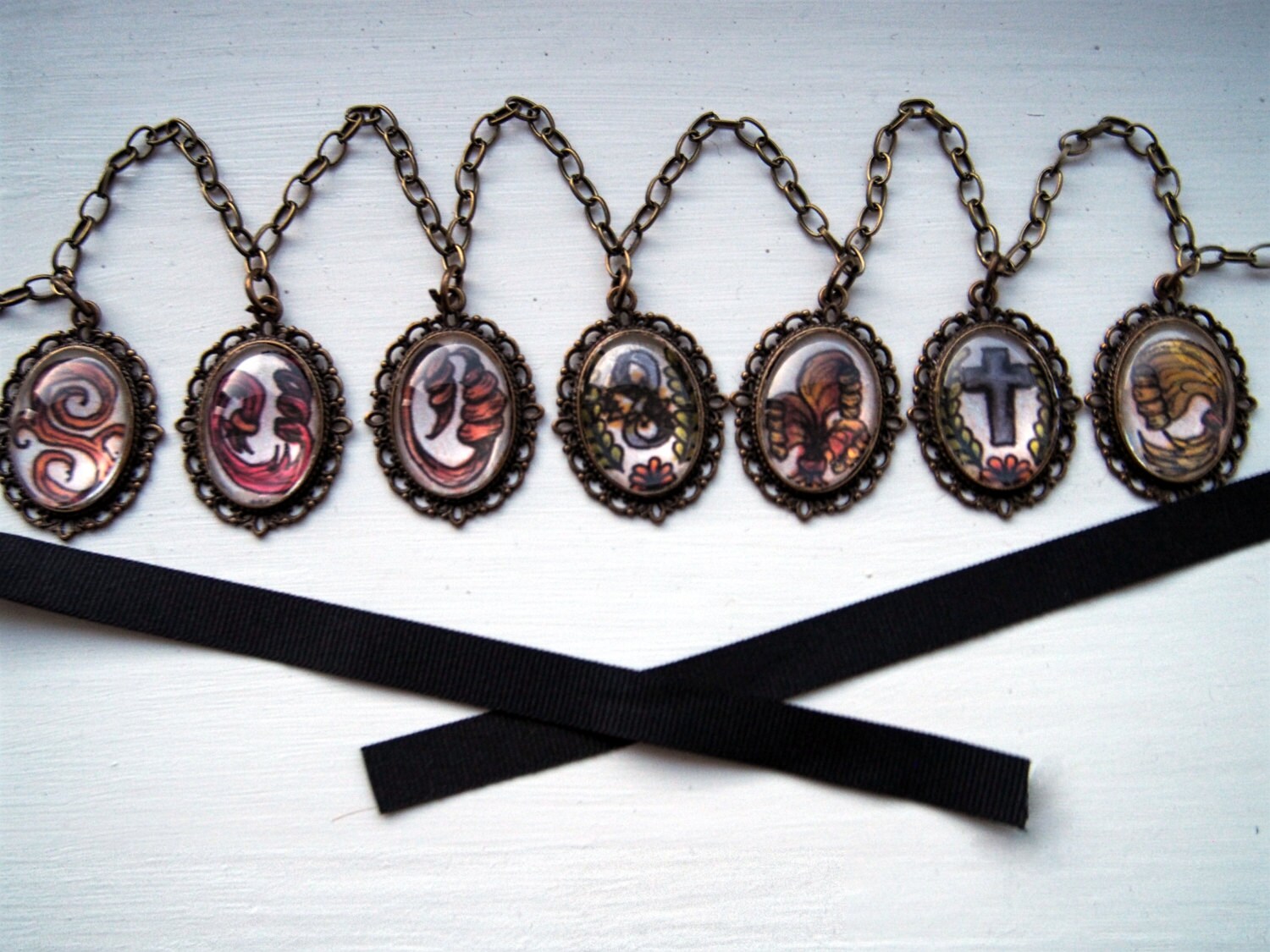 Undertaker Black Butler Waist Chain/ Necklace