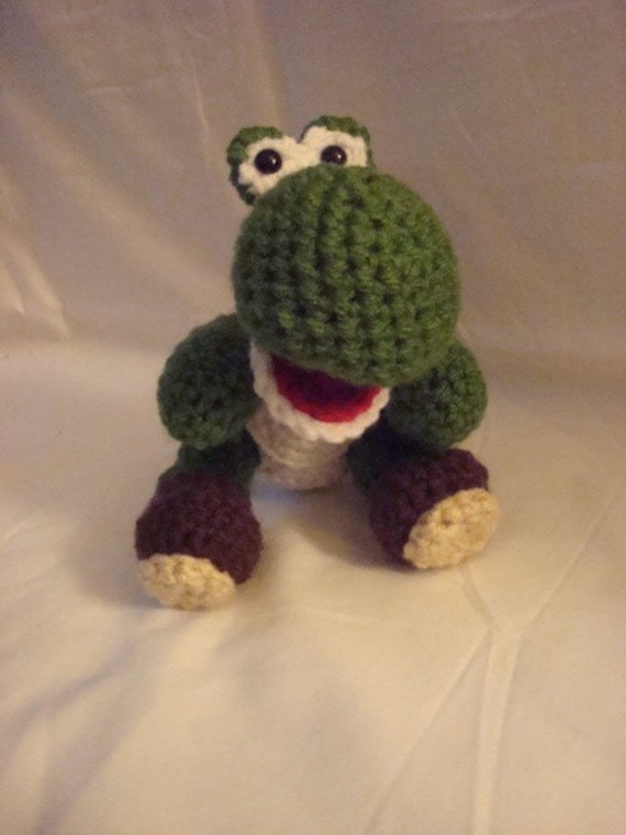 knitted yoshi plush