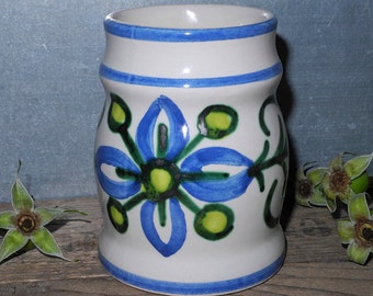 Ulmer ceramic vase, blue green