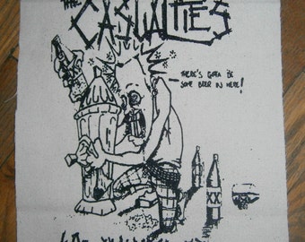 Casualties - Rock the 40oz Punk Backpatch