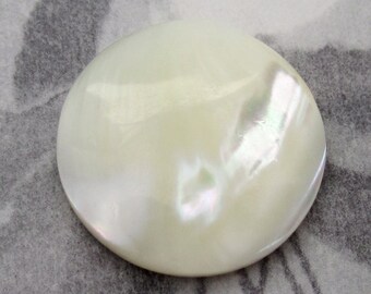 5 pcs. genuine mother of pearl MOP shell flat back cabochons 20mm - f4021