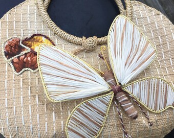 Butterfly straw purse