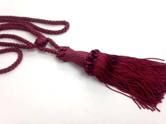 gorgeous deep red tassels deep burgundy tassel curtain drape