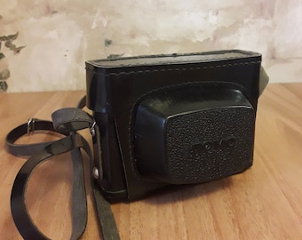 Vintage photo camera Lomo Smena 8M - working camera - USSR Russian manual compact camera with leather case