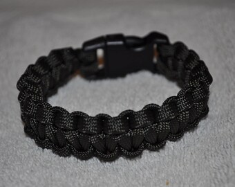 550 Paracord Bracelet (Black)
