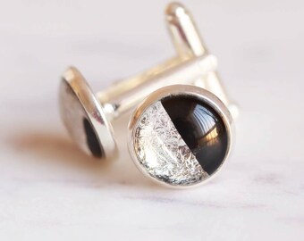 Half Half Silver Cufflinks #Makeforgood