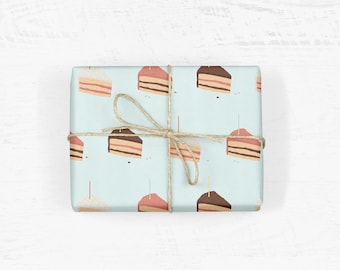 Birthday Cake Wrapping Paper