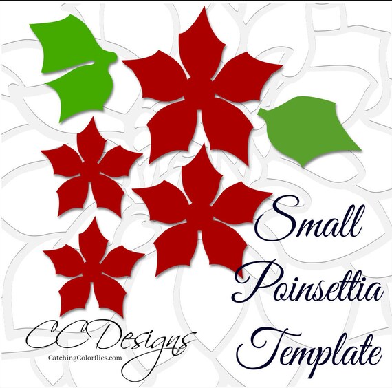 poinsettia printable template