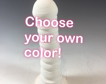 Custom Dildo,Ceramic Dildo, handmade, erotic gift, bachelorette party, custom color, unique, clay cock, colors