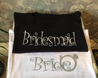 Personalized Hen Do Bride and Bridesmaids Tops