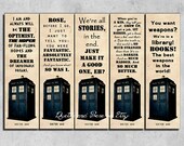 Items similar to Printable Bookmarks , Doctor Who bookmark , Doctor Who ...