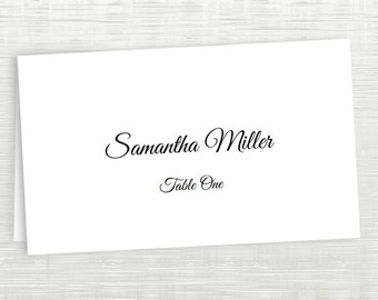 template for printing place cards