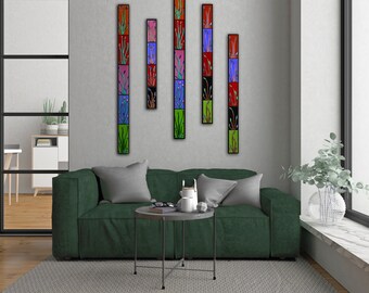 Vertical wall art | Etsy