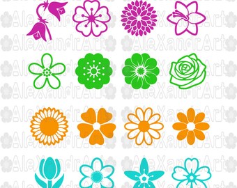 Flowers SVG,DXF,PNG,jpg,eps,49 files,flower svg, flowers desings svg,petals svg,ornament svg,Daisy flower svg,rose flower svg