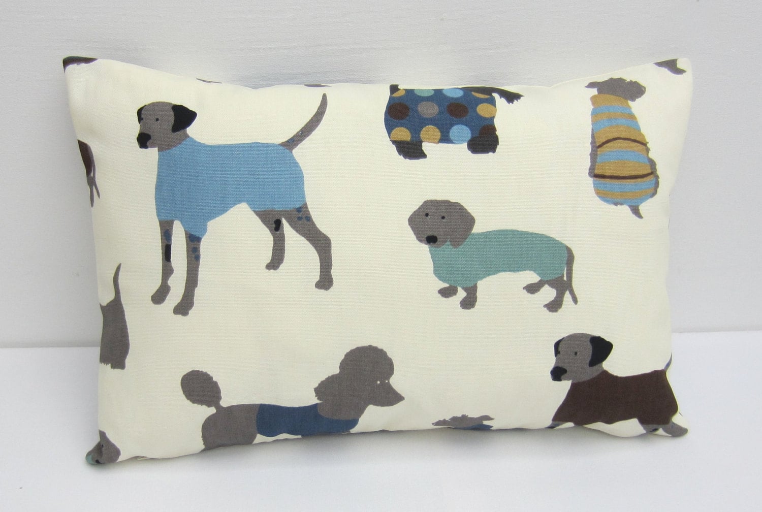 Oblong Dog Cushion Cover Dog Pillow Sham Dog Bolster Pillow