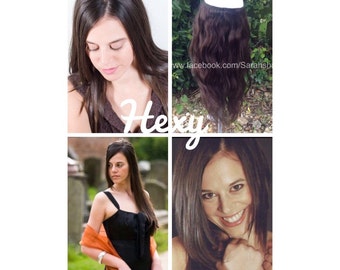HALO HAIR EXTENSIONS, 100g #2 dark brown human secret wire Hexy hair extensions quick fit cheapest ready to post