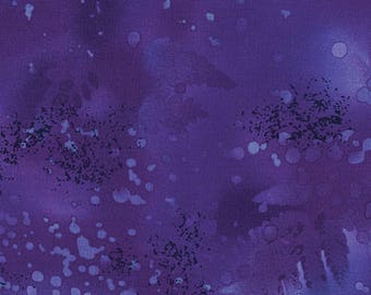 Fossil Fern Royal Velvet Purple Benartex Fabric 1 yard