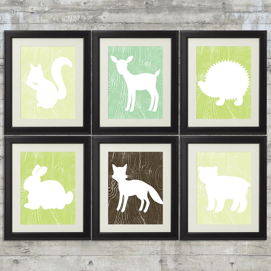 Woodland Nursery Art Forest Nursery Art Forest Animals