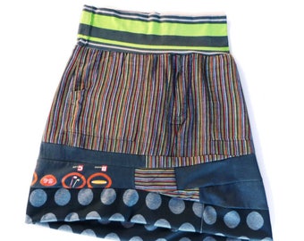 One-of-a-kind Skirt made from recycled clothing - Reserved listing