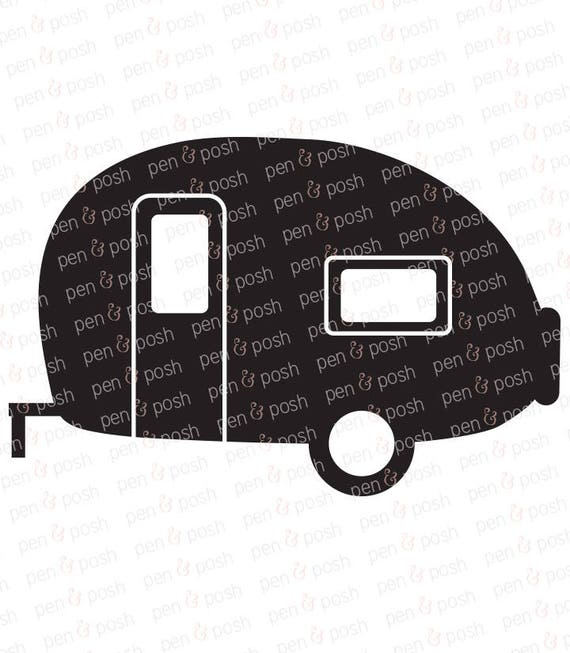 Camper SVG Camper Clip Art Camper DXF Camper Cut File